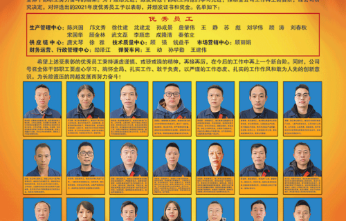 500万彩票网隆重召开2021年度优秀员工表彰大会